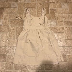 Beige Banana Republic Button Detail Tank Dress